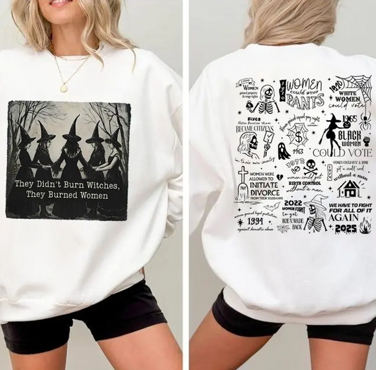 They Didn't Burn Witches Shirt, Feminism Halloween Shirt, Women's Rights Empowerment, Feminist Witch Tee 2025
