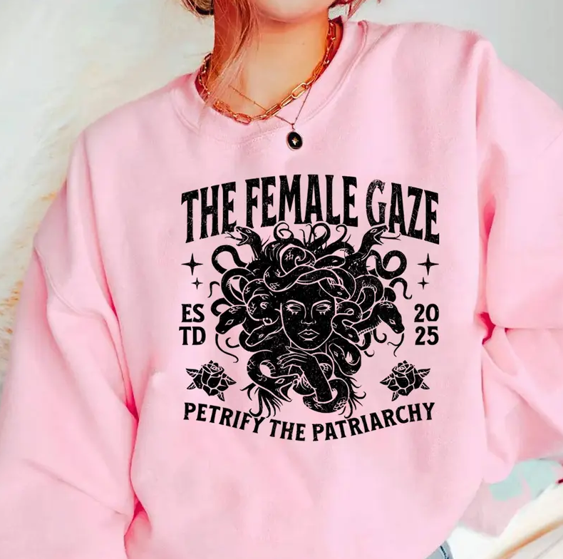 Anti-Patriarchy Medusa Shirt for Feminist and Activists Social Justice Crewneck Pro Roe Shirt Woman's Rights Shirt Feminist Oversized Merch