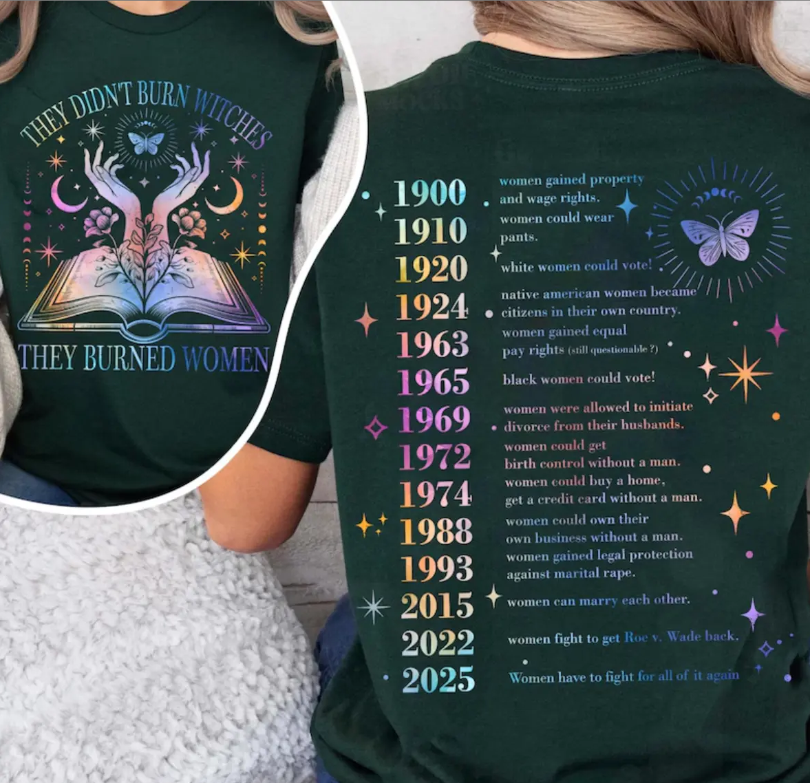 They Didn't Burn Witches They Burned Women Shirt, Mystical Activist, Women Empowerment, Feminist Shirt, Pro Choice Shirt, Women Rights Shirt 2025