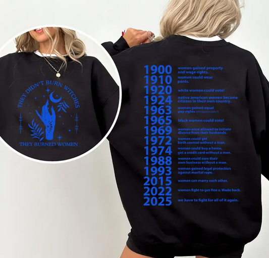 They Didn't Burn Witches They Burned Women Shirt 2025, Feminism Shirt, Feminist Witch Shirt, Women Empowerment, Her Power, Women'ss Rights Shirt