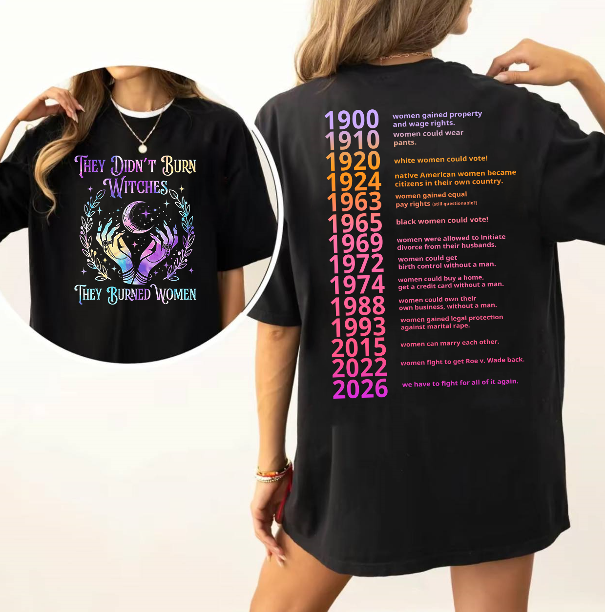 They Didn't Burn Witches They Burned Women Sweatshirt,Feminism Hoodie,Witch Sweatshirt,Women Empowerment, Women's Rights Hoodie,PIC106