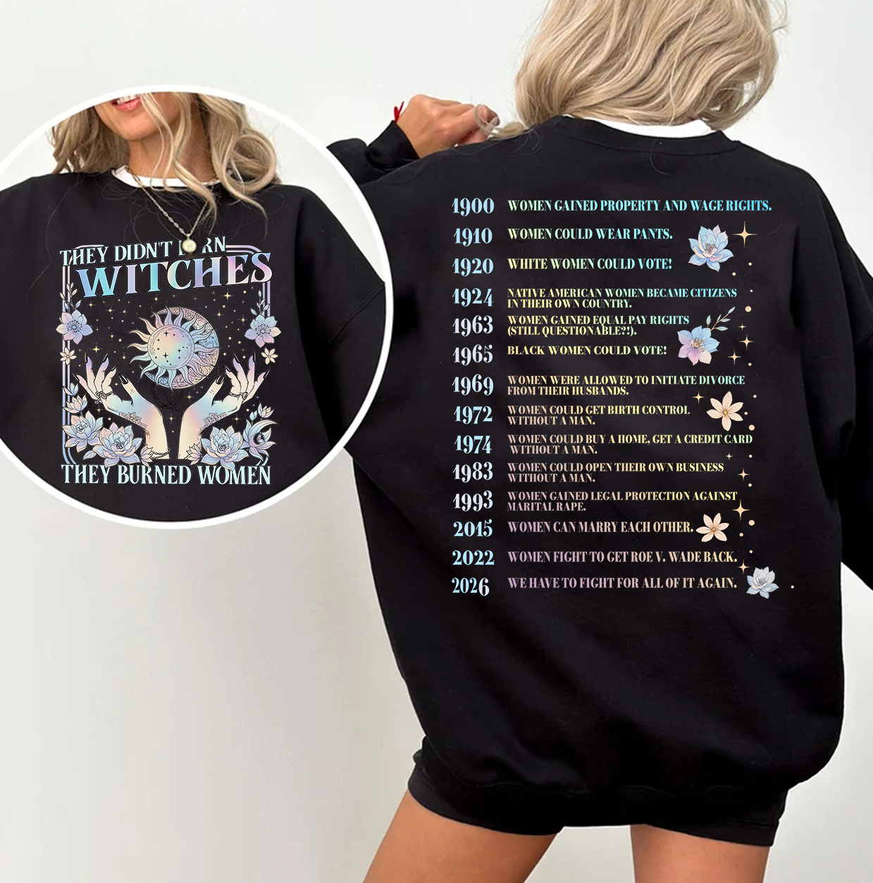 They Didn't Burn Witches They Burned Women 2026 Shirt Comfort Colors, Feminist Witch TShirt, Bury The Patriarchy Tee, Women's Rights Gift