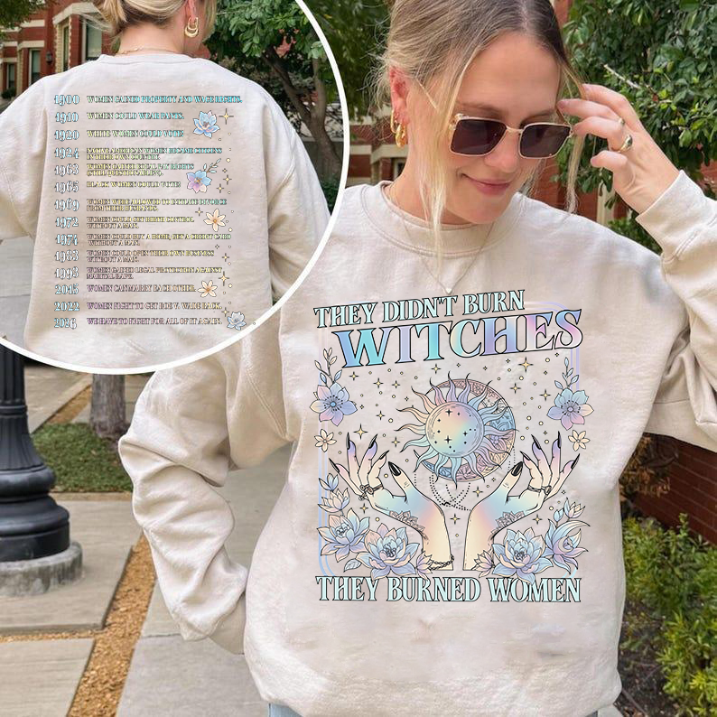 They Didn't Burn Witches They Burned Women 2026 Shirt Comfort Colors, Feminist Witch TShirt, Bury The Patriarchy Tee, Women's Rights Gift