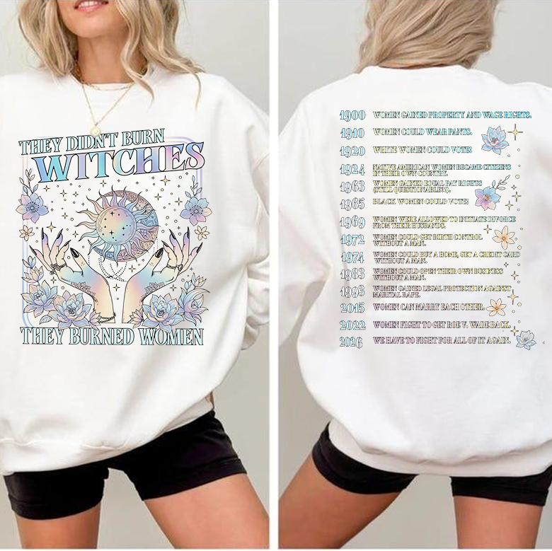 They Didn't Burn Witches They Burned Women 2026 Shirt Comfort Colors, Feminist Witch TShirt, Bury The Patriarchy Tee, Women's Rights Gift