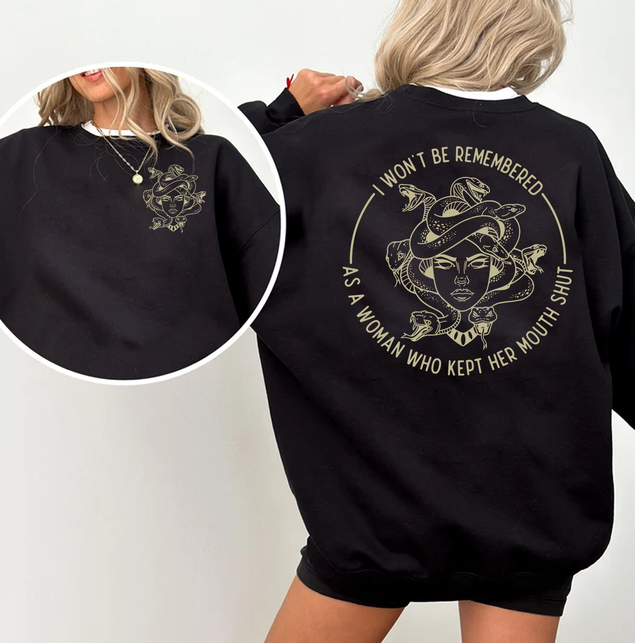 I Won't Be Remеmbered As A Woman Who Kеpt Her Mоuth Shut 2Sided Shirts, Women Powеr Shirts,Feminist Shirt Gift for Her Women Empowerment Shirt